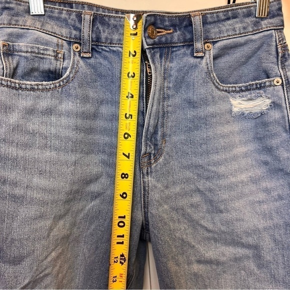 American Eagle Women Jeans Size 4 Extra Short Distressed Mom Straight Distressed - Picture 8 of 11